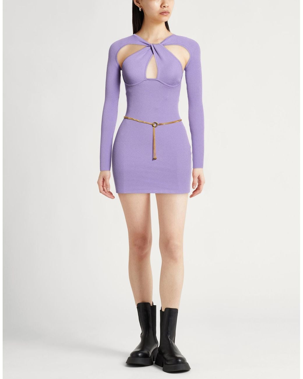 Elisabetta Franchi Purple Mini Dresses