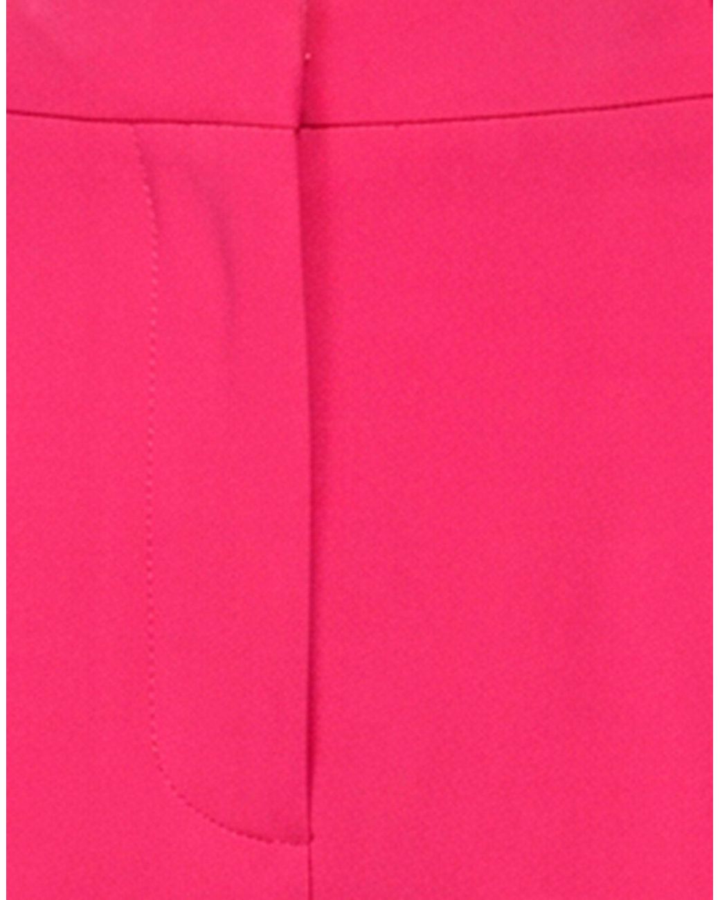 SOLOTRE Pink Fuchsia Pants Polyester, Elastane