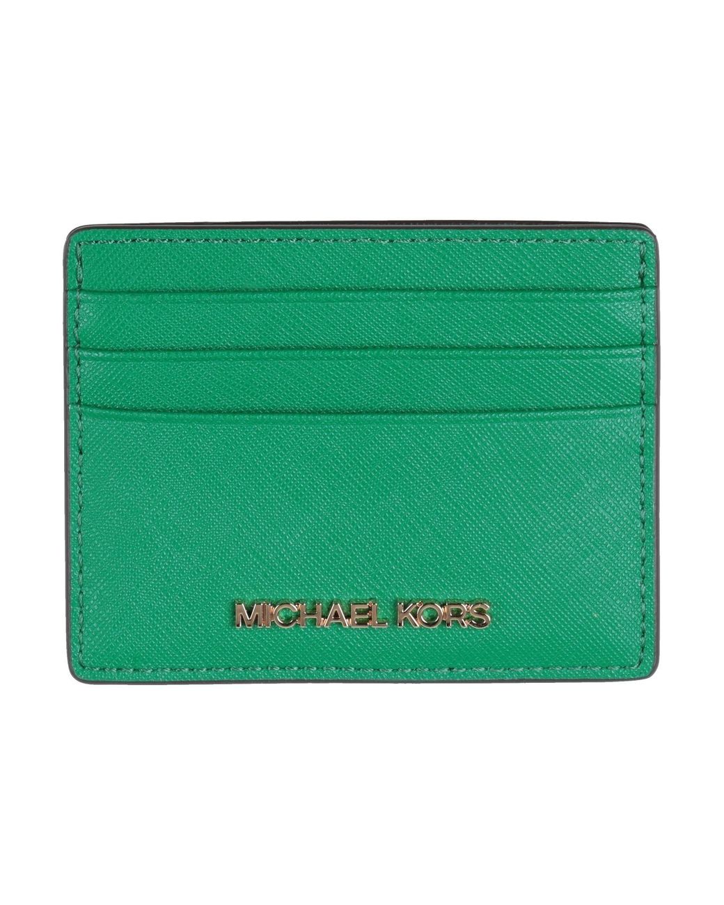 MICHAEL Michael Kors Green Cardholder Leather