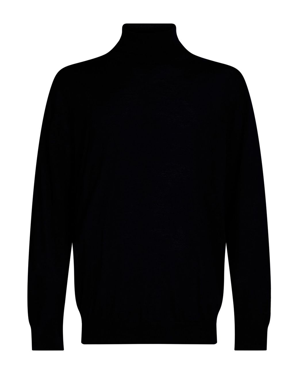 Roberto Collina Black Turtleneck Wool for men