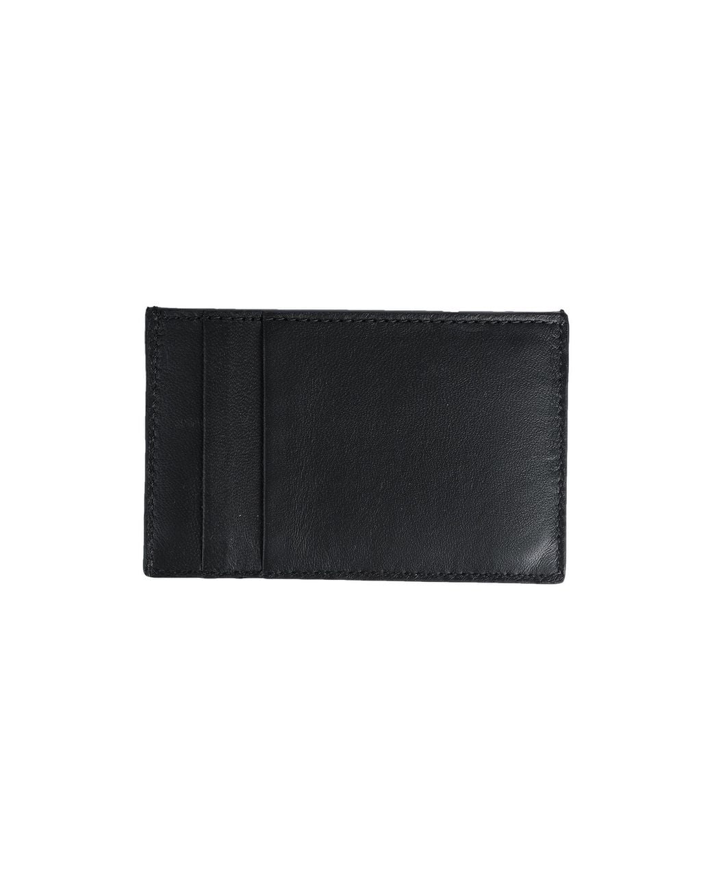 McQueen Black Cardholder Leather for men