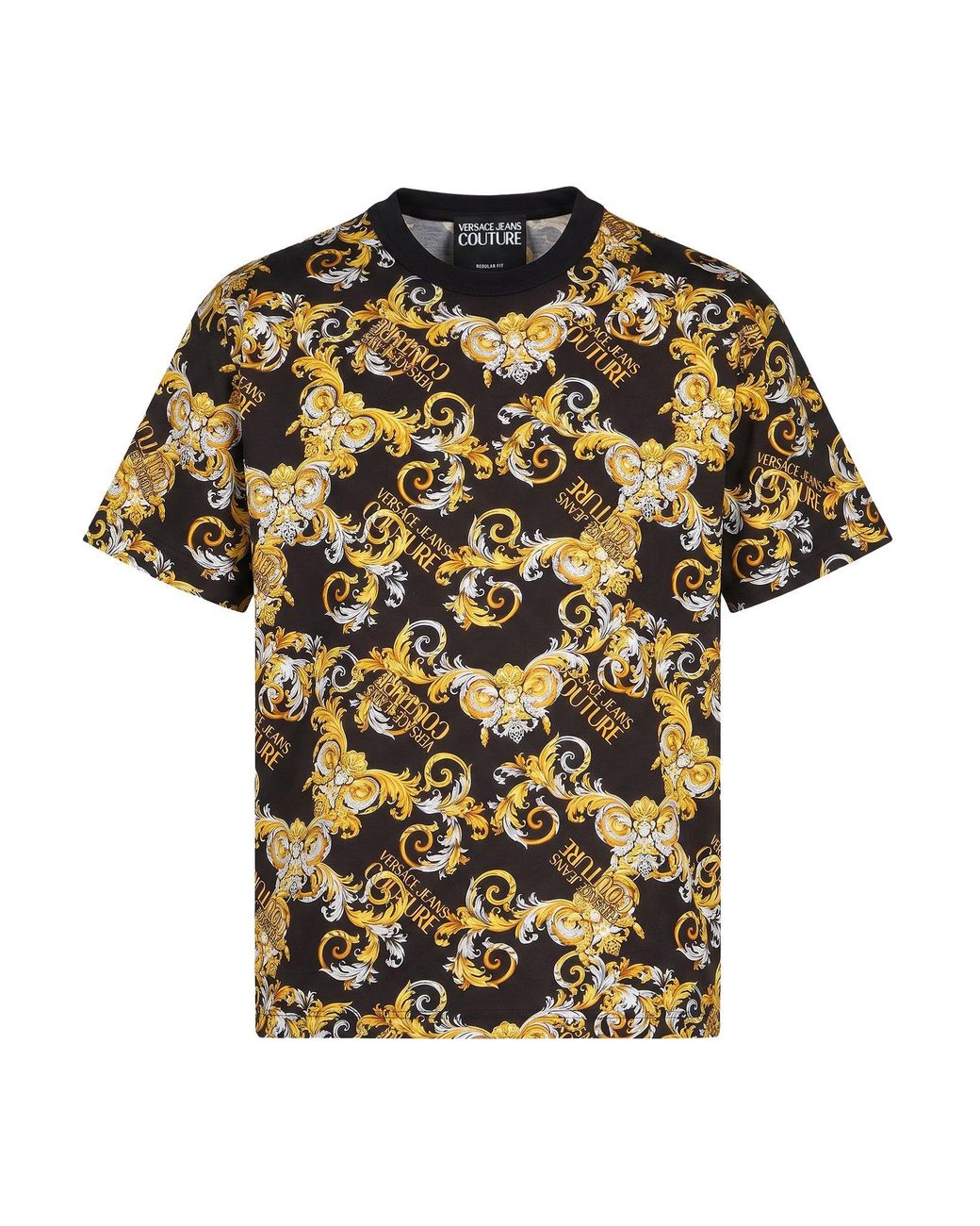 Versace Jeans Couture Black T-Shirt Cotton for men