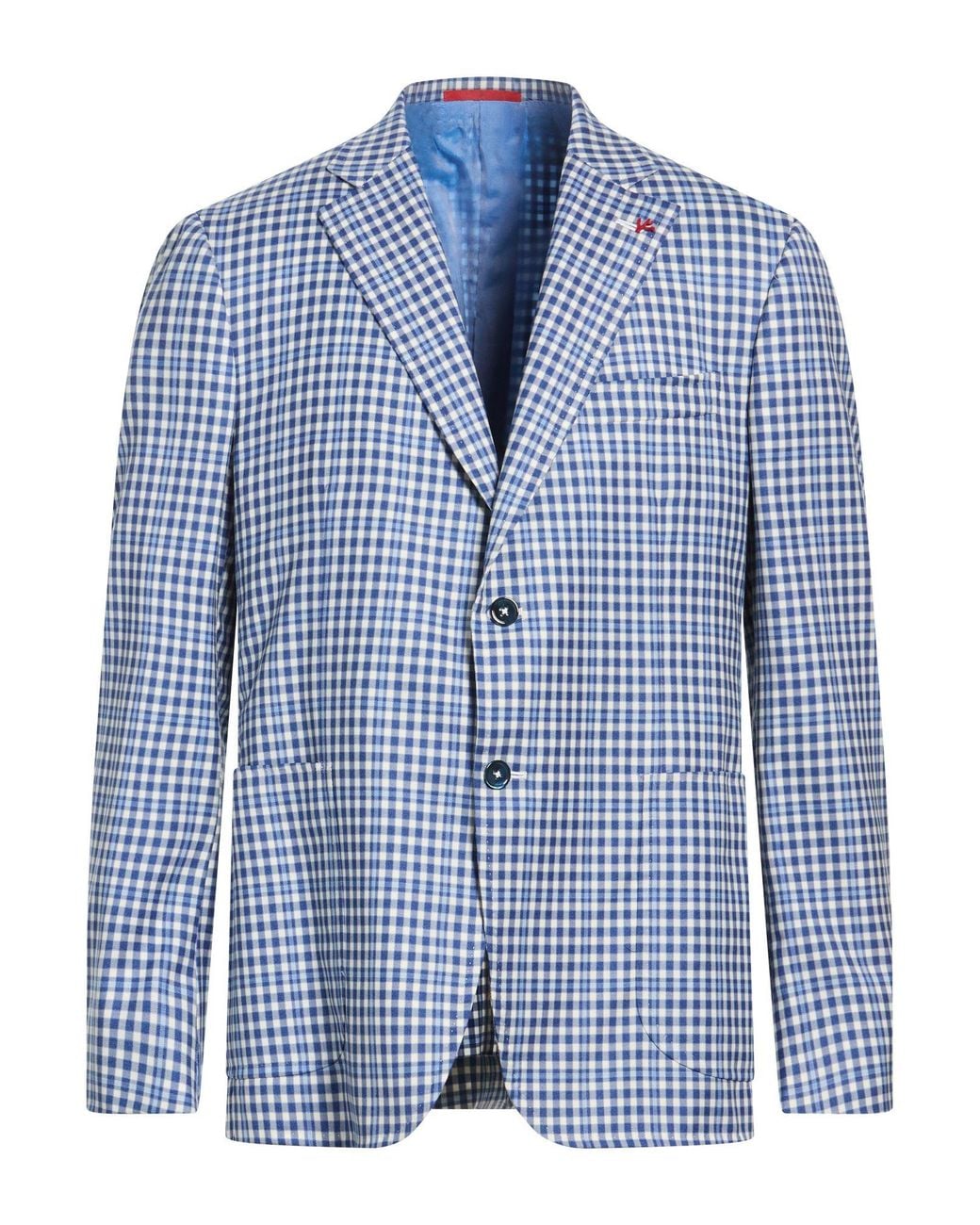 Isaia Blue Blazers for men