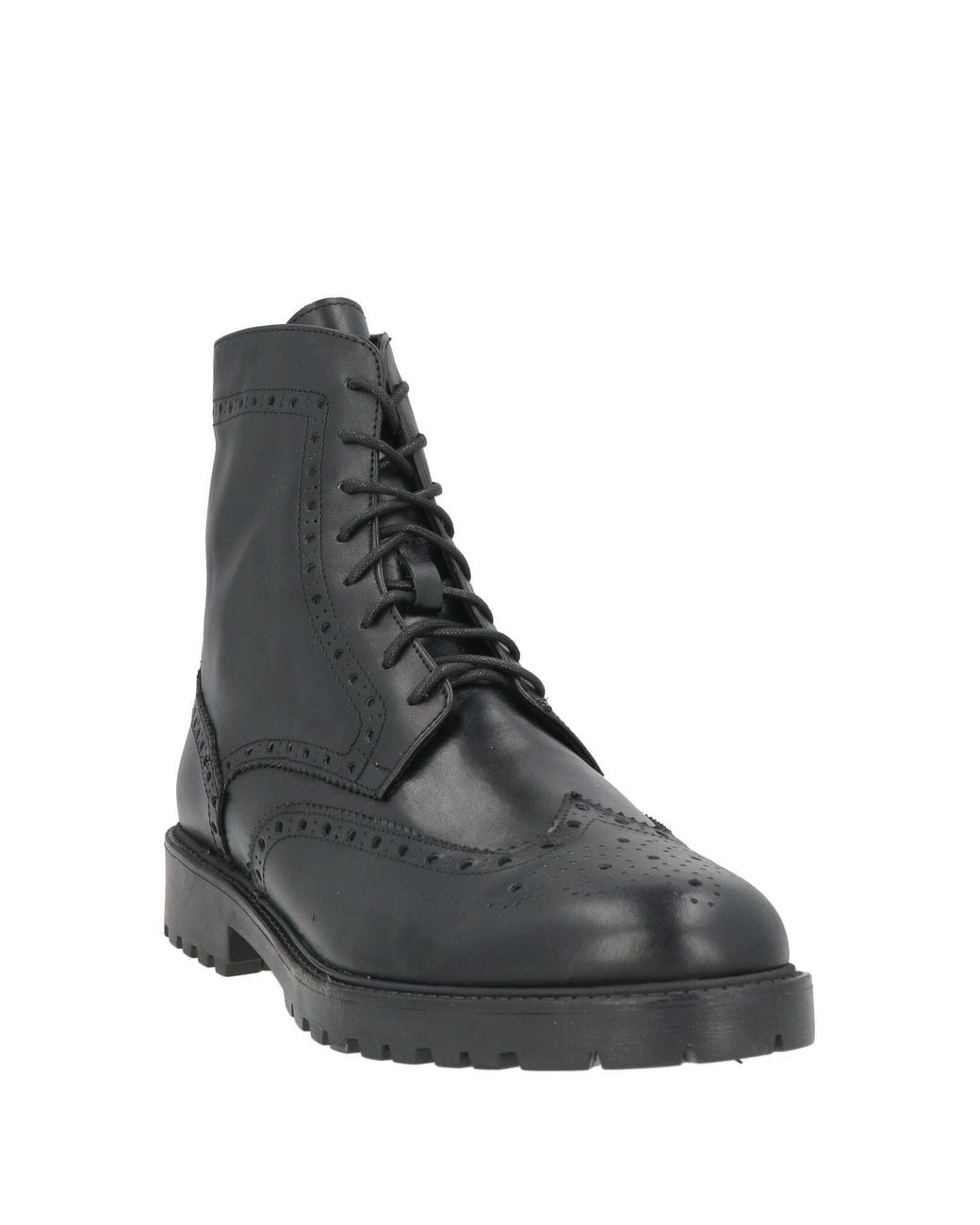 Andrea Ventura Firenze Black Ankle Boots Leather for men