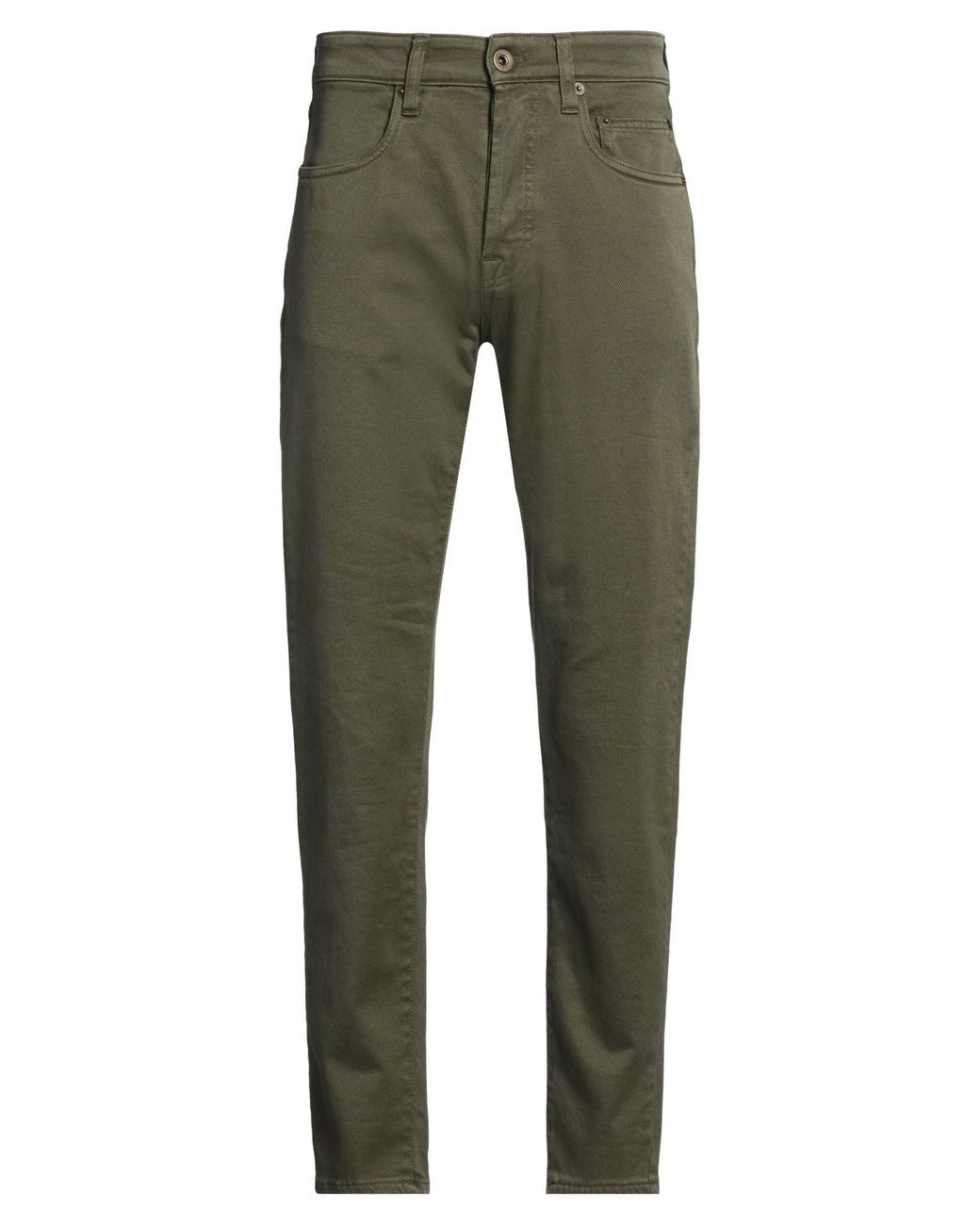 Siviglia Green Pants Cotton, Elastane for men