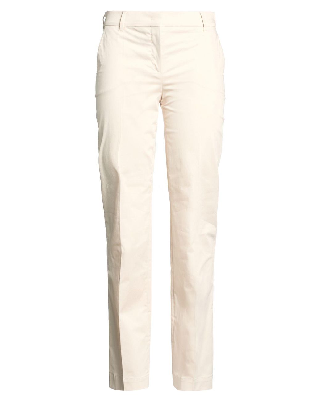 Alberta Ferretti Natural Pants Cotton, Elastane