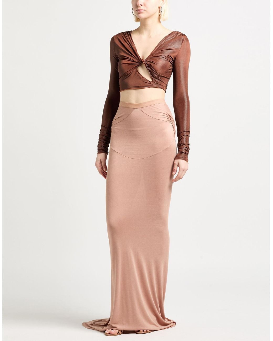 Rick Owens Multicolor Maxi Skirt Viscose
