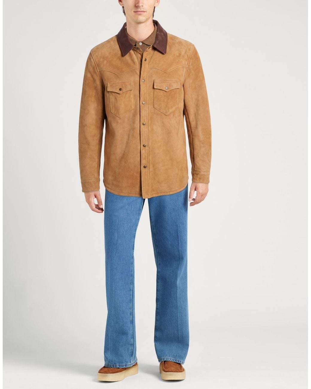 Fortela Brown Jacket Leather for men