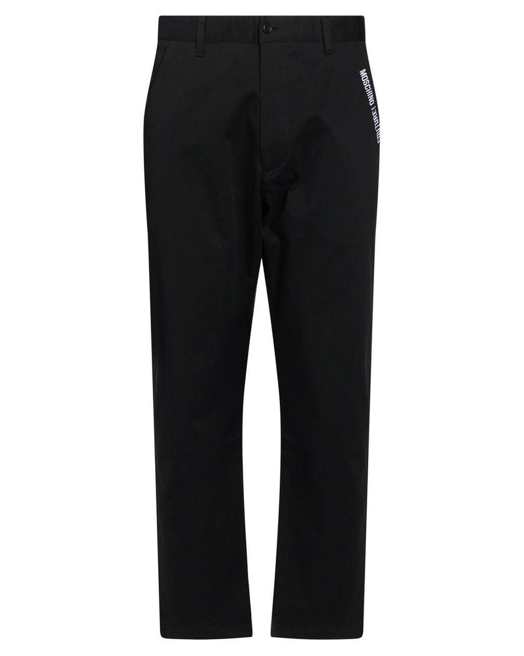 Moschino Black Pants Cotton, Elastane for men