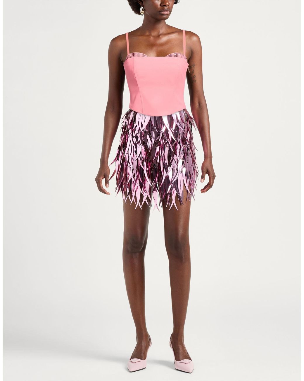 Patrizia Pepe Pink Top Polyester, Glass