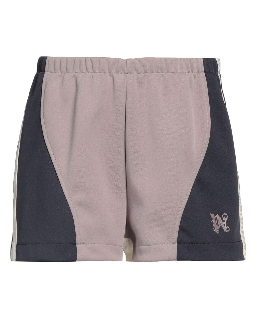 Palm Angels Gray Shorts & Bermuda Shorts Polyester