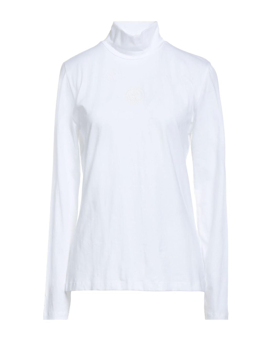 Karl Lagerfeld White T-Shirt Cotton, Elastane