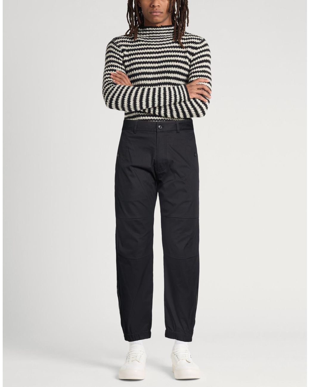 Grifoni Blue Midnight Pants Cotton, Polyamide, Elastane for men