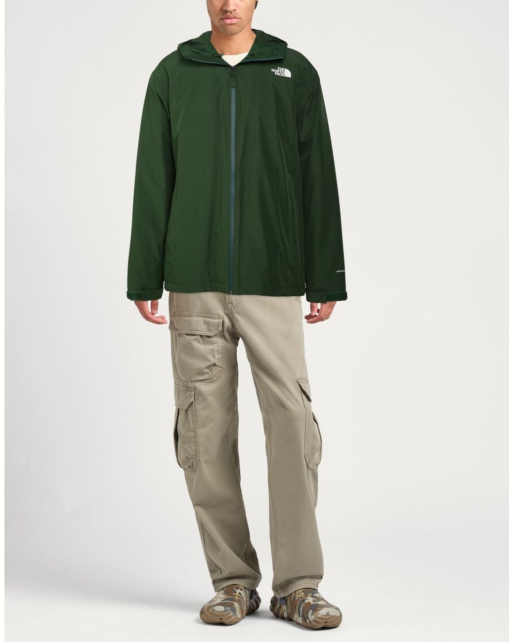 The North Face Green Jacket Polyester, Nylon for men
