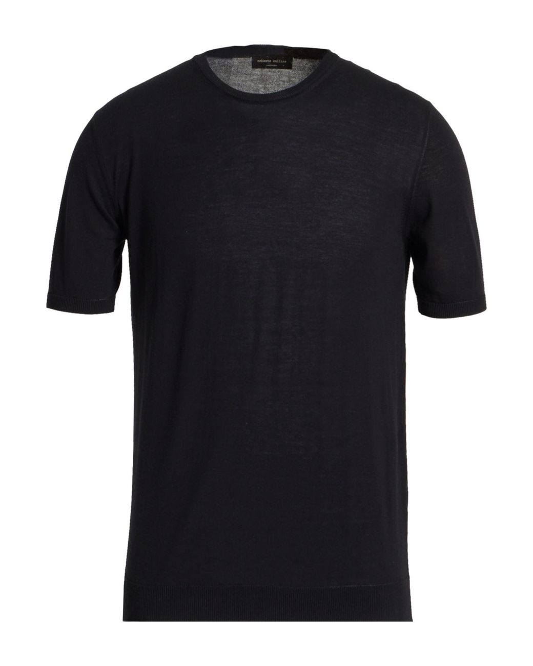 Roberto Collina Black Sweater Cotton for men