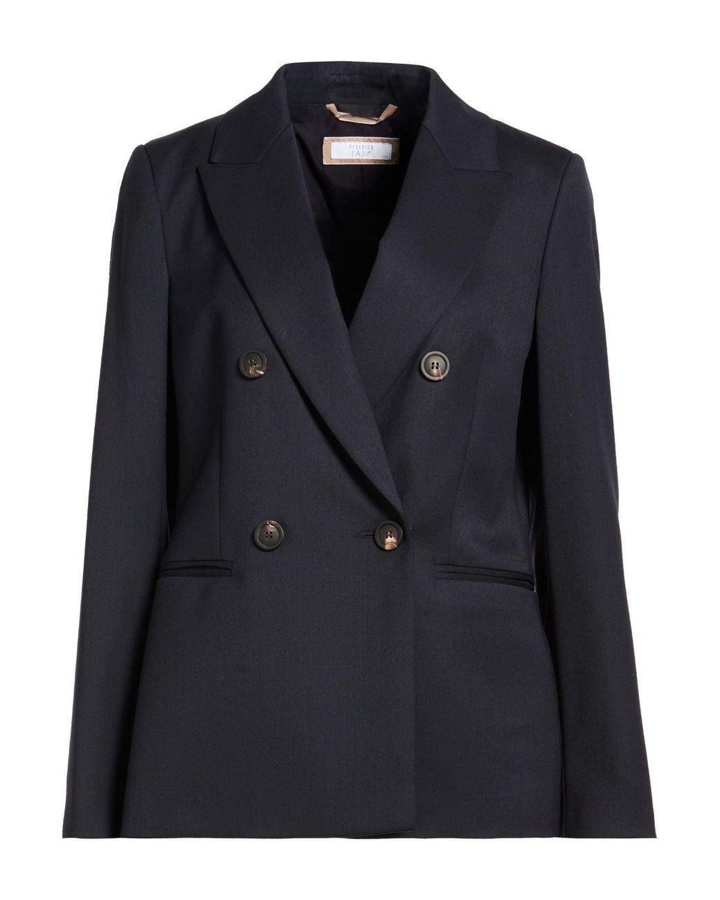Peserico Black Blazer Polyester, Wool, Elastane