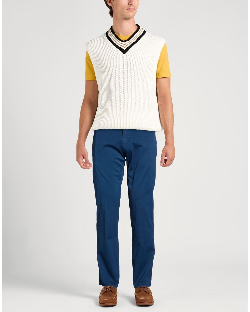 Berwich Blue Pants for men