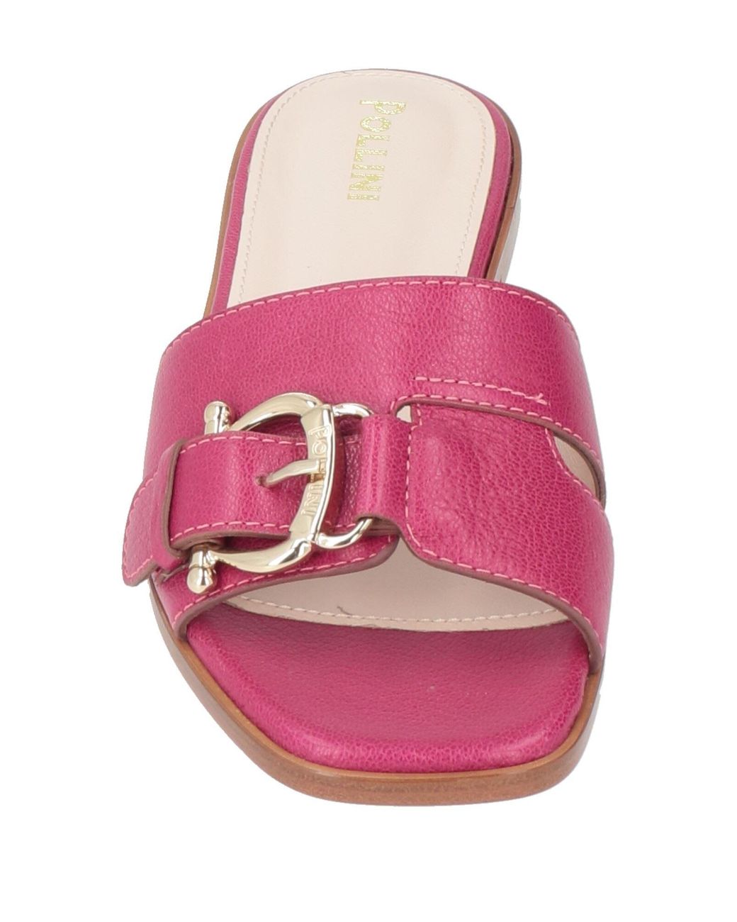 Pollini Pink Sandals Leather