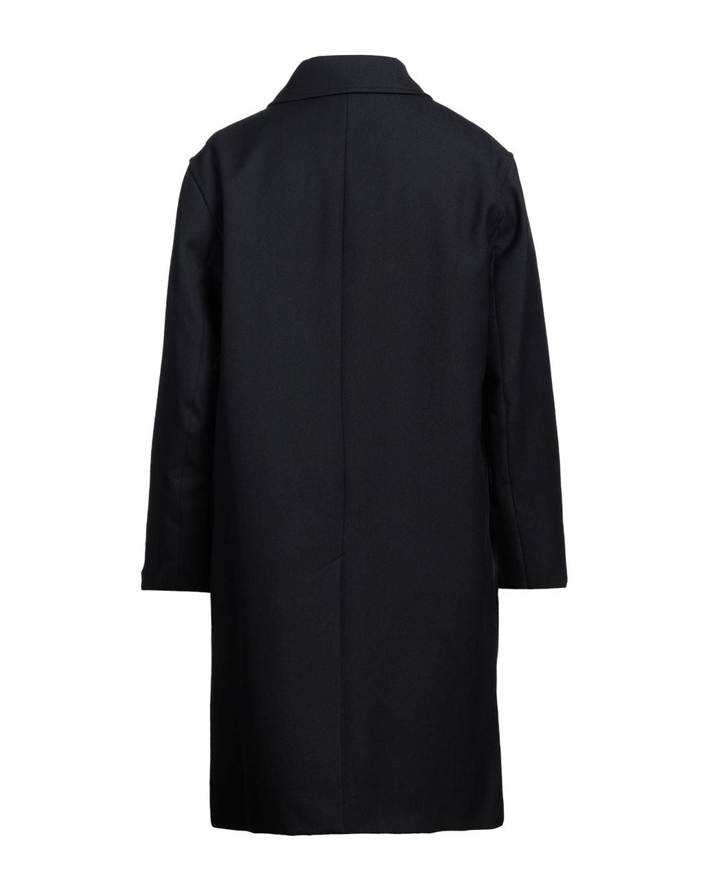 Sandro Black Coat Wool, Polyester for men