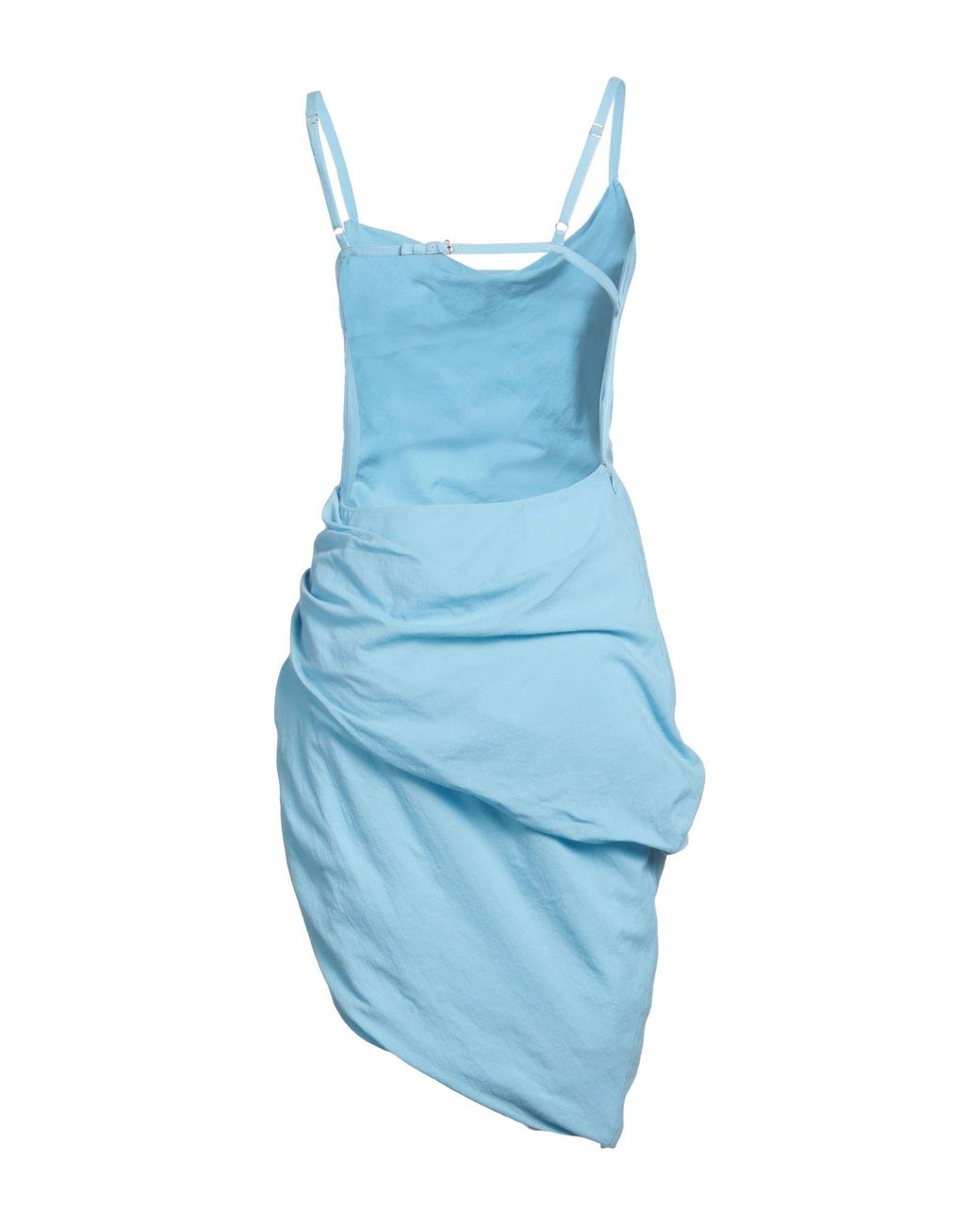 Jacquemus Blue Solid-Color Sleeveless Dress
