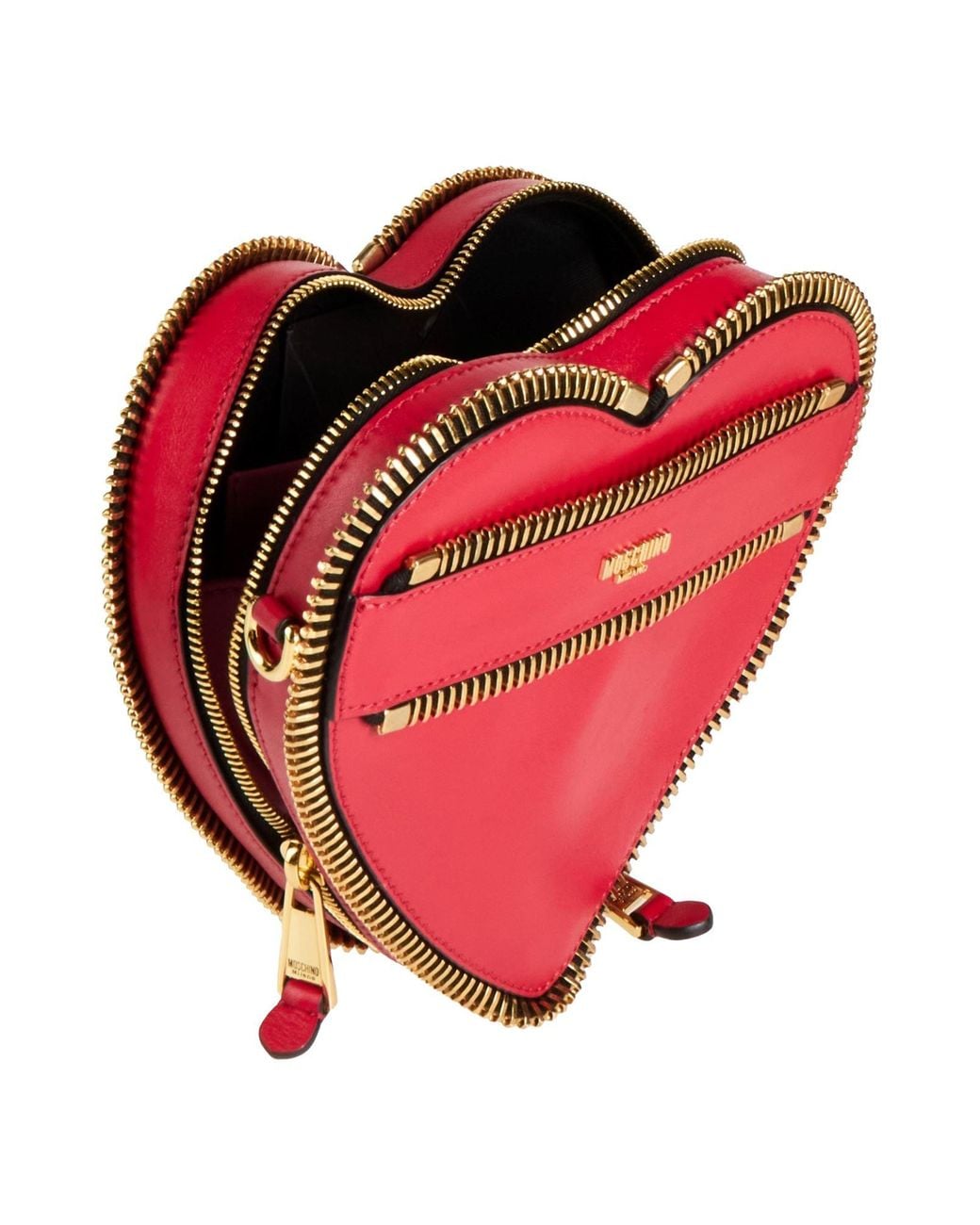 Moschino Red Cross-Body Bag Leather