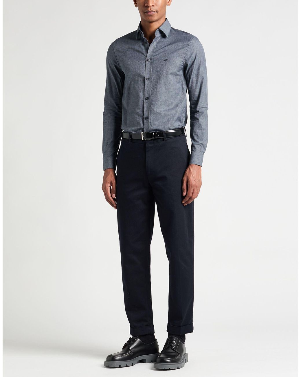ARMANI EXCHANGE Blue Shirts for men