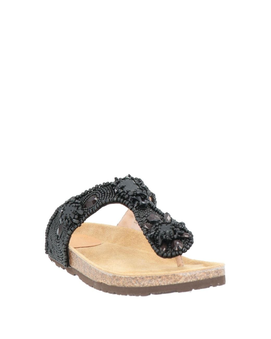 Maliparmi Black Thong Sandals