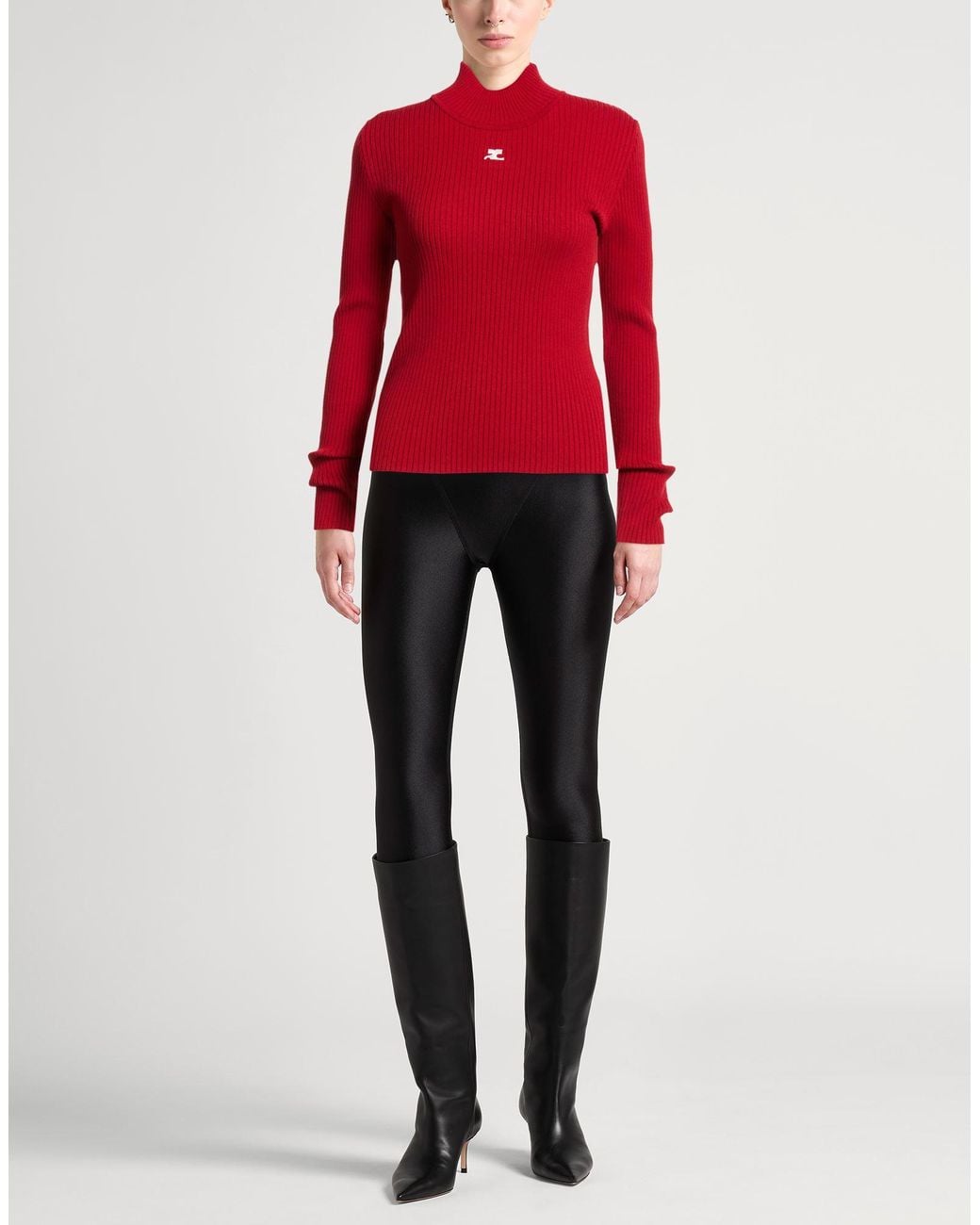 Courreges Red Turtlenecks