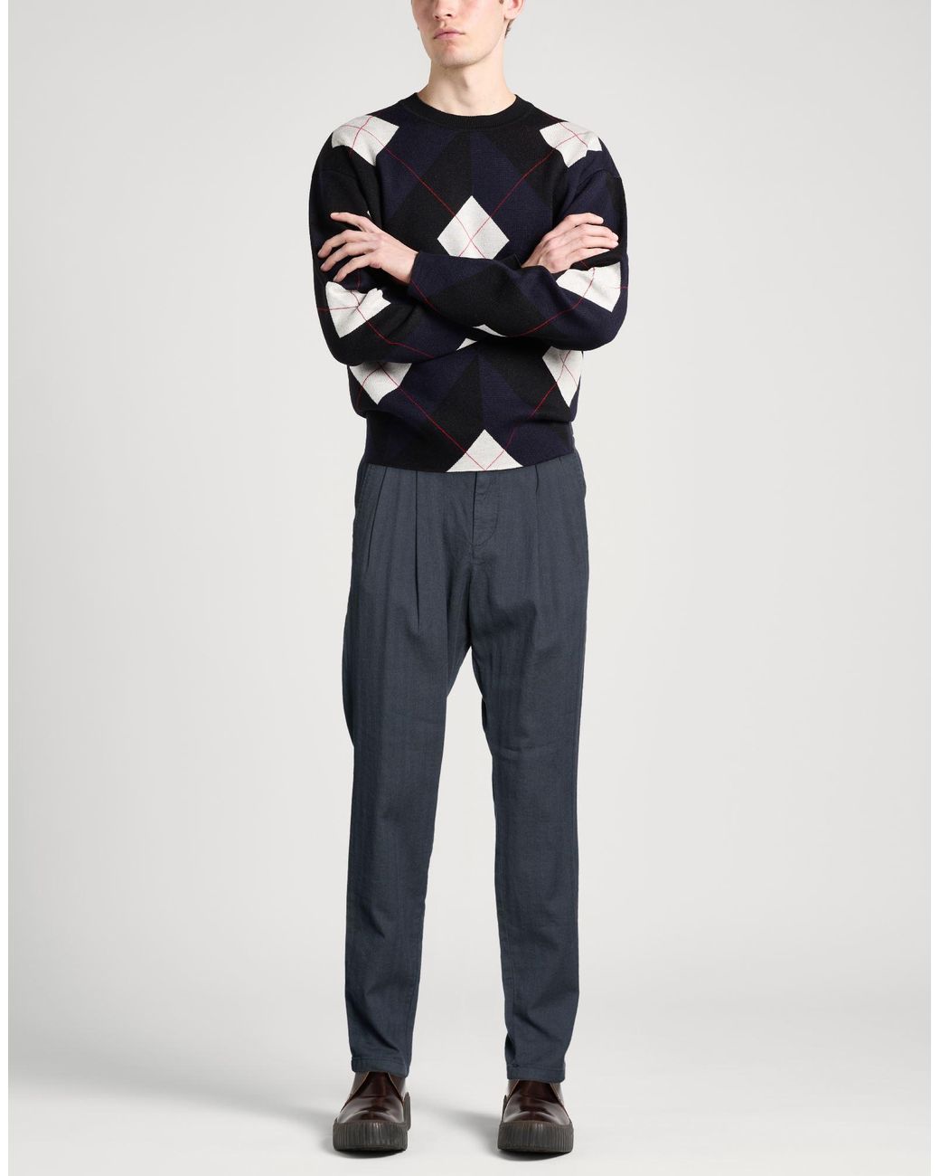 John Varvatos Blue Trouser for men