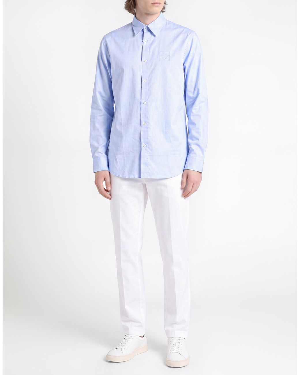 Iceberg Blue Light Shirt Cotton for men