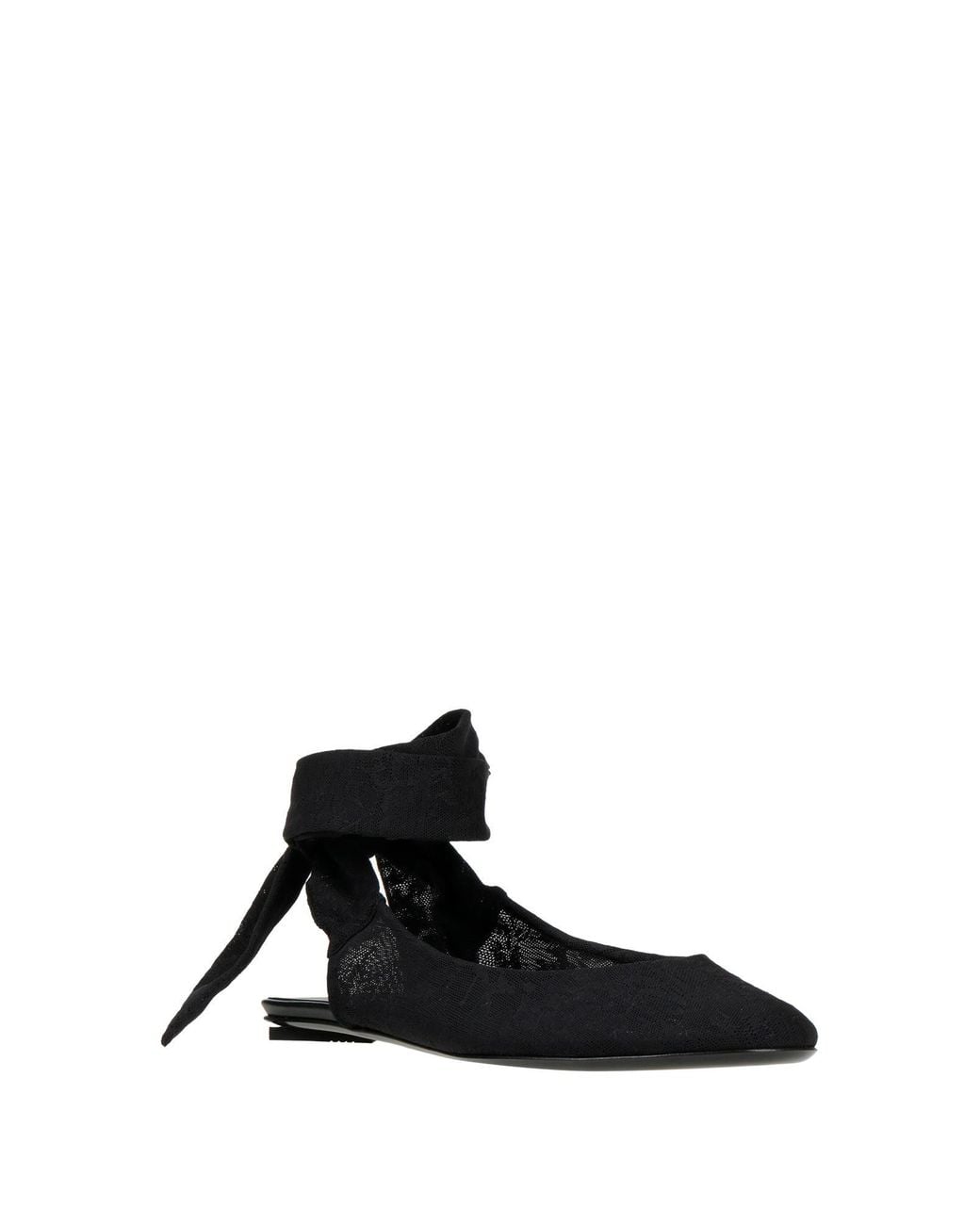 The Attico Black Ballet Flats
