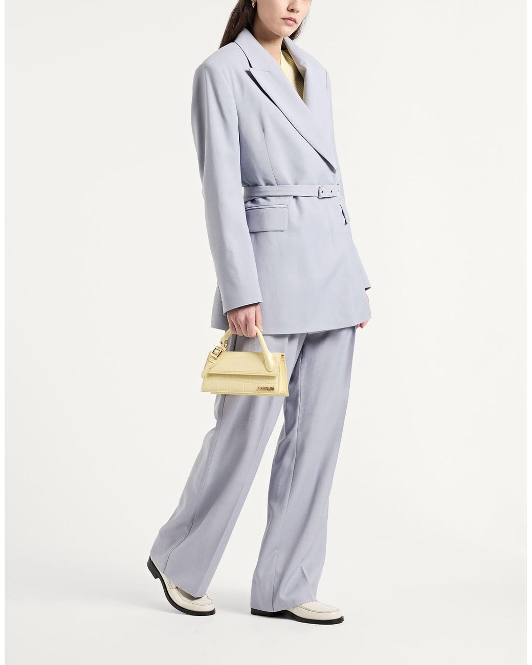 Acne Blue Blazer Viscose, Wool