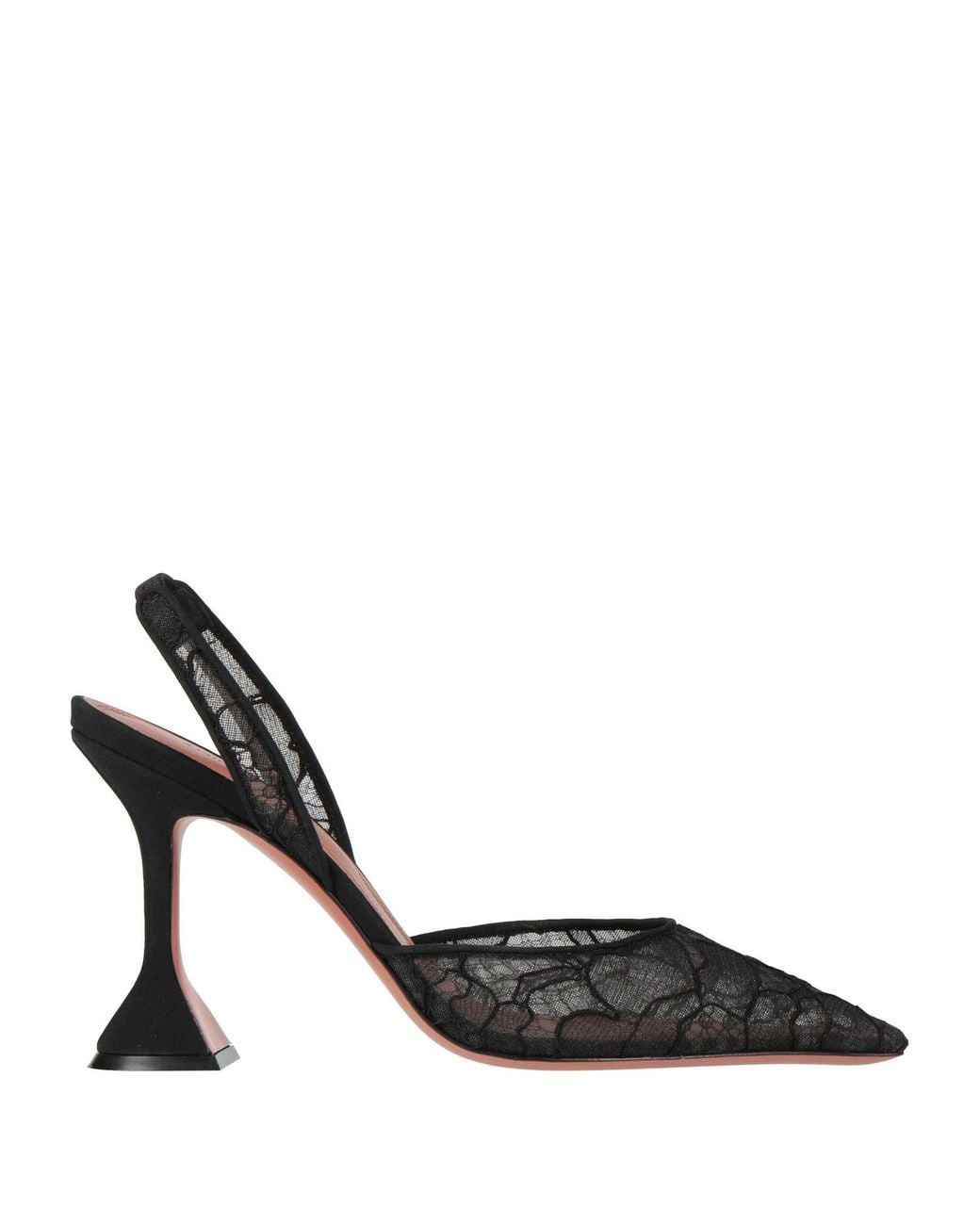 AMINA MUADDI Black Pumps Textile Fibers