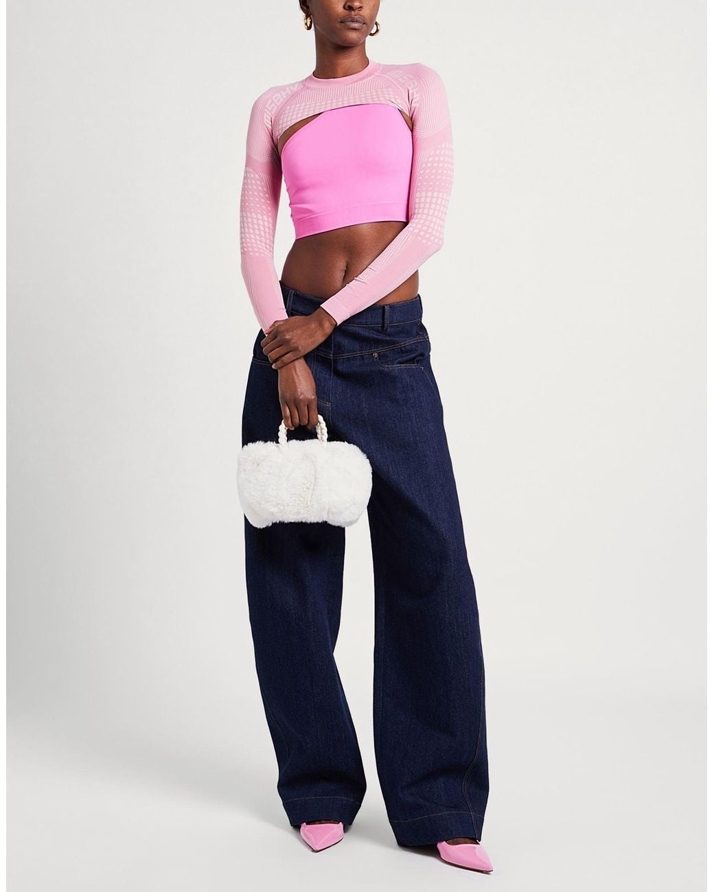 M I S B H V Pink Shrug