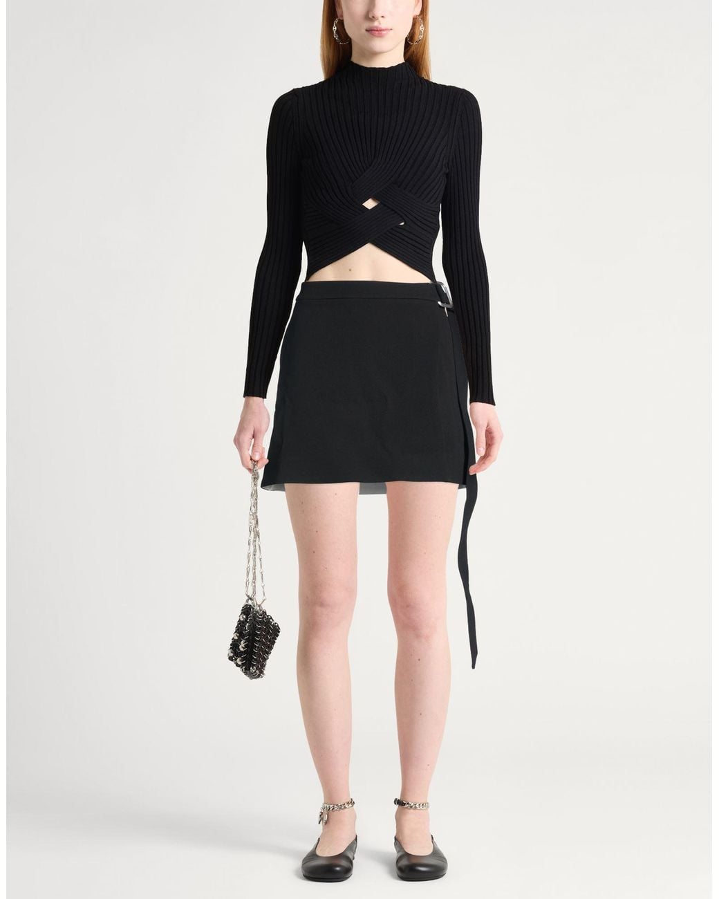AMI Black Mini Skirts