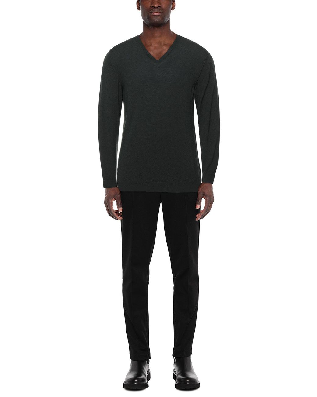 Zanone Black Jumper for men