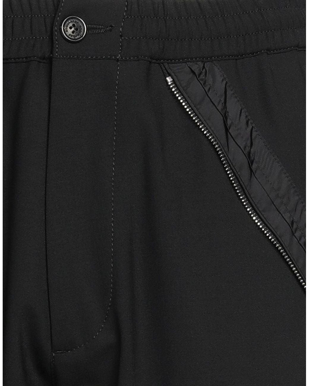 DSquared² Black Pants Polyester, Virgin Wool, Elastane for men