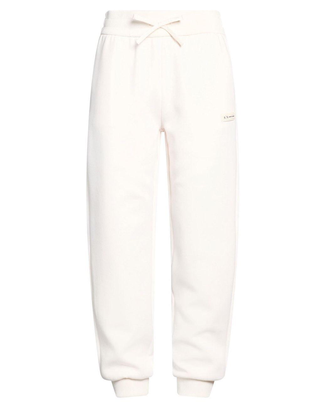 ARMANI EXCHANGE White Ivory Pants Cotton, Polyester