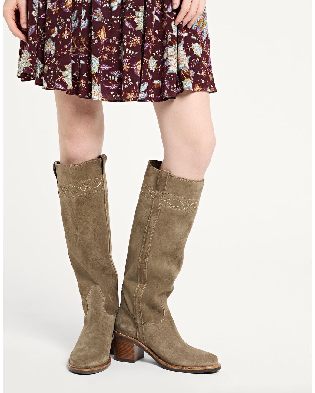 Ash Brown Boot Leather