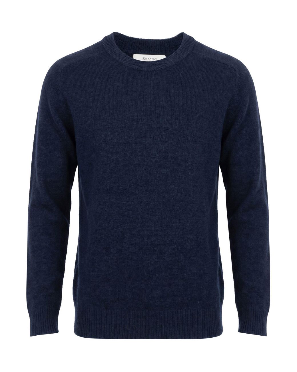SELECTED Blue Sweater Polyester, Alpaca Wool, Wool, Nylon, Elastane for men