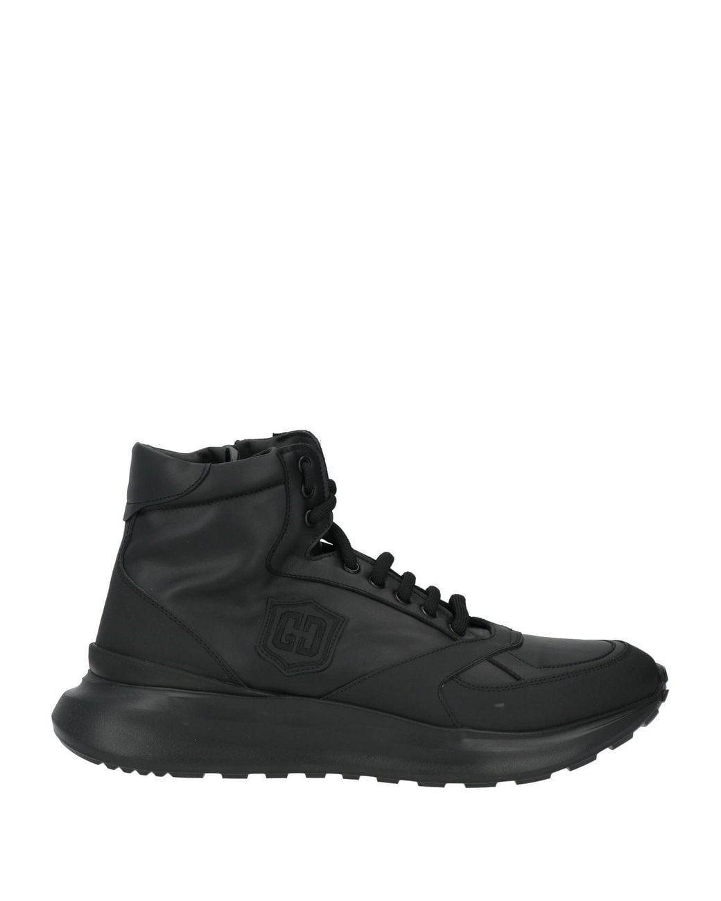 Giovanni Conti Black Sneakers Calfskin for men