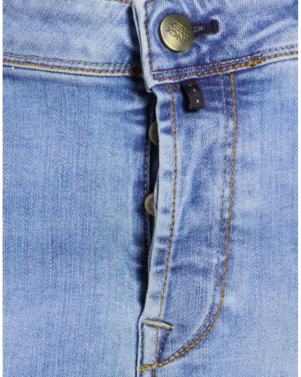 Incotex Blue Jeans Cotton, Elastomultiester, Elastane for men