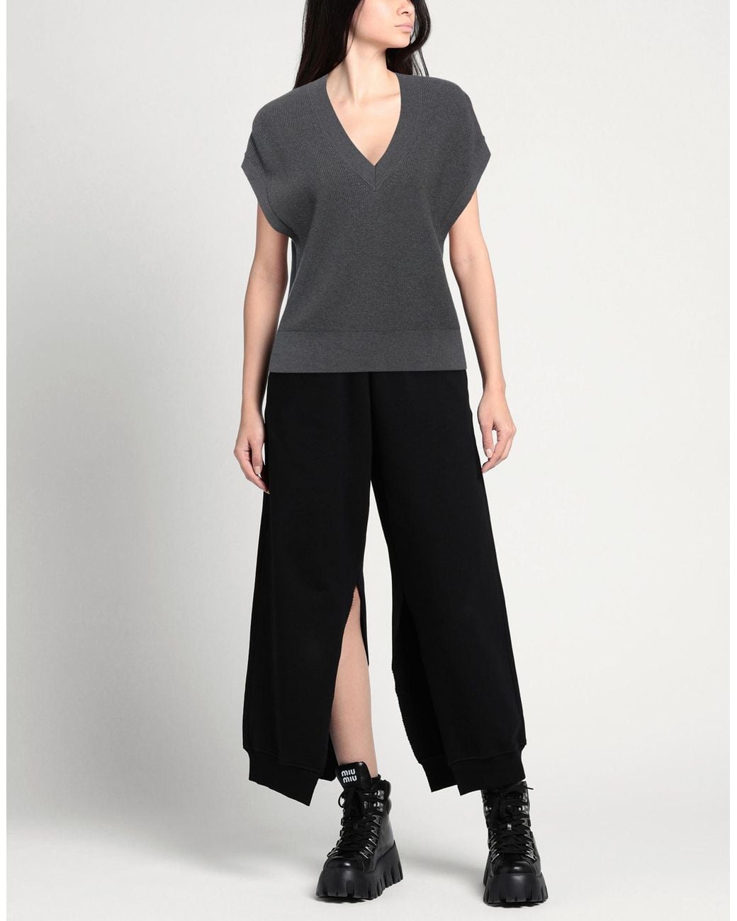 Purotatto Gray Sweater Cashmere