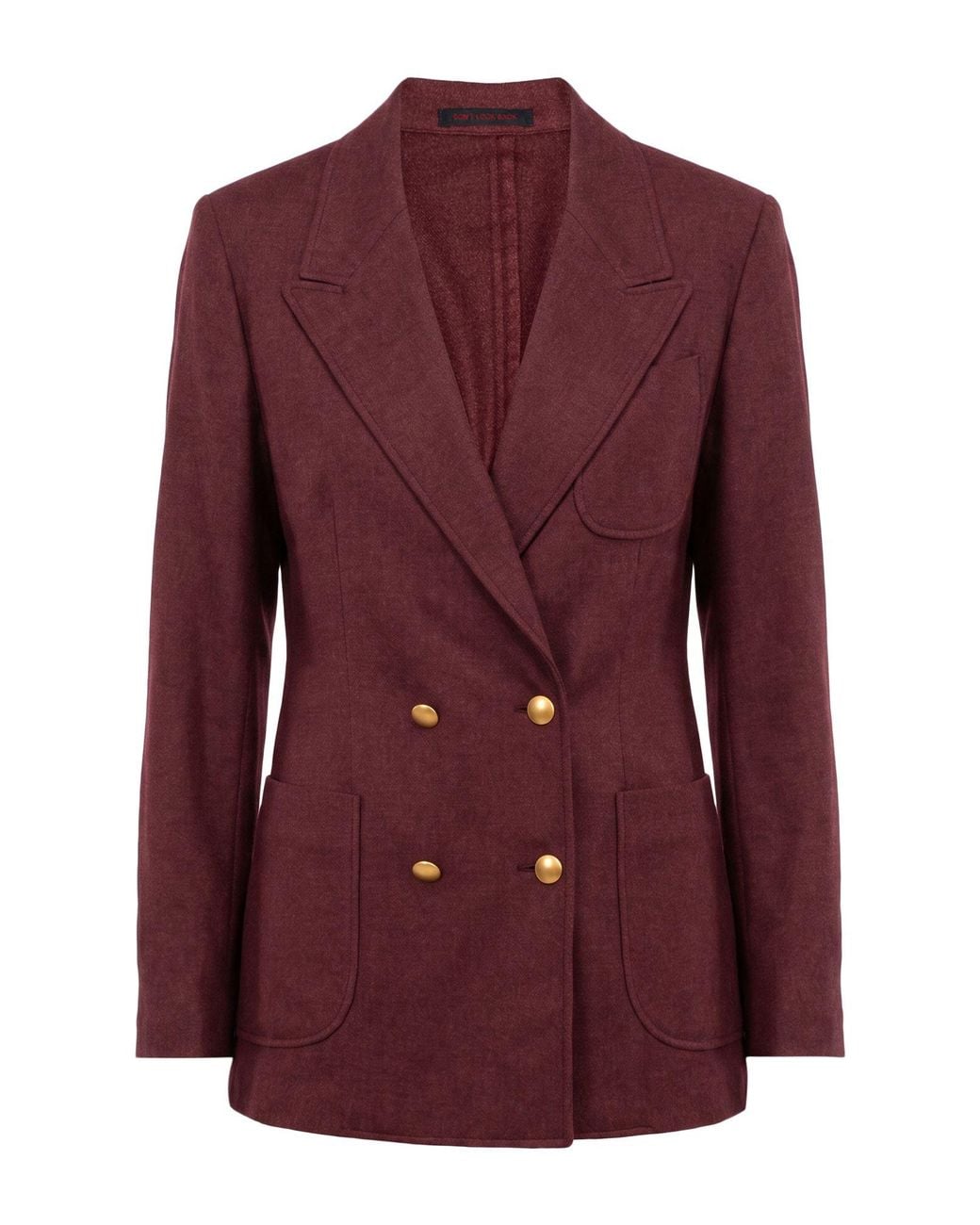 The Gigi Purple Brick Blazer Virgin Wool, Polyester