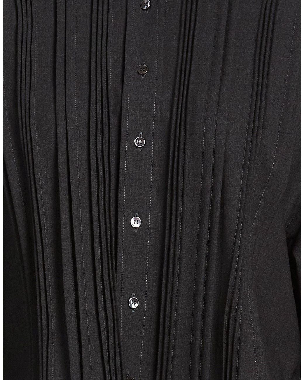 Brunello Cucinelli Black Shirt Virgin Wool, Polyamide, Elastane