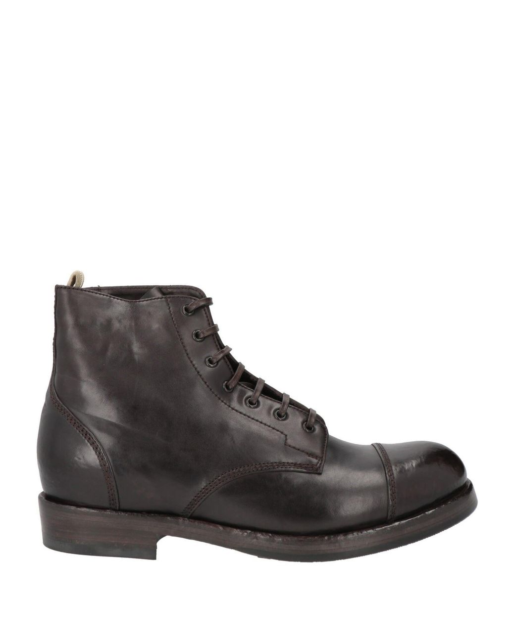 Officine Creative Black Ankle Boots Leather for men