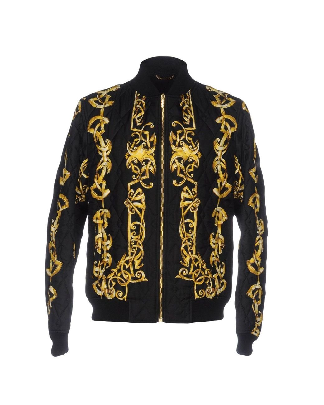 Versace Printed Silk Jacket in Black for Men Lyst