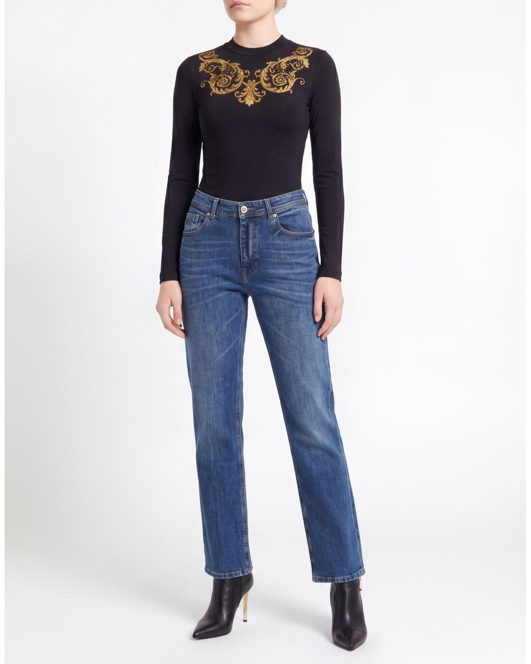 Versace Jeans Couture Blue Jeans Cotton, Elastane