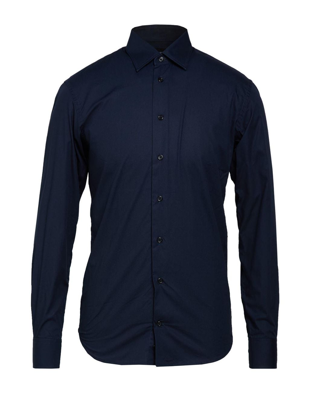 Emporio Armani Blue Shirt Cotton for men