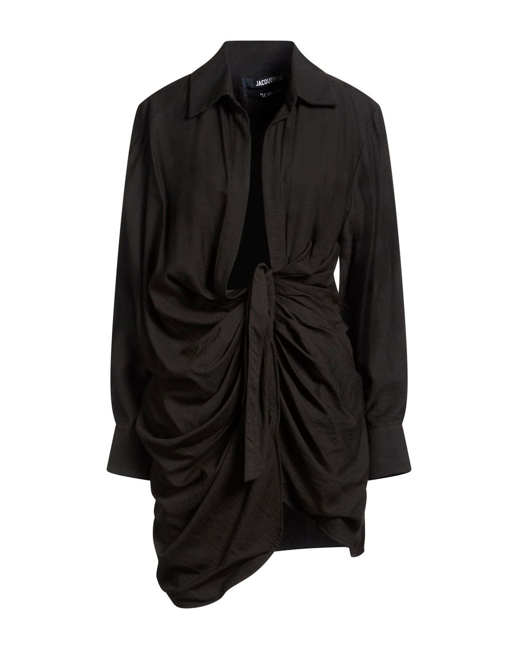 Jacquemus Black Le Splash Mini Dress Viscose, Polyamide